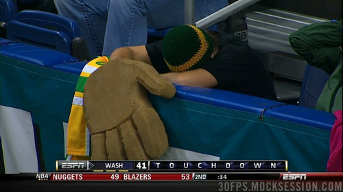 Sad fan at 2012 Alamo Bowl